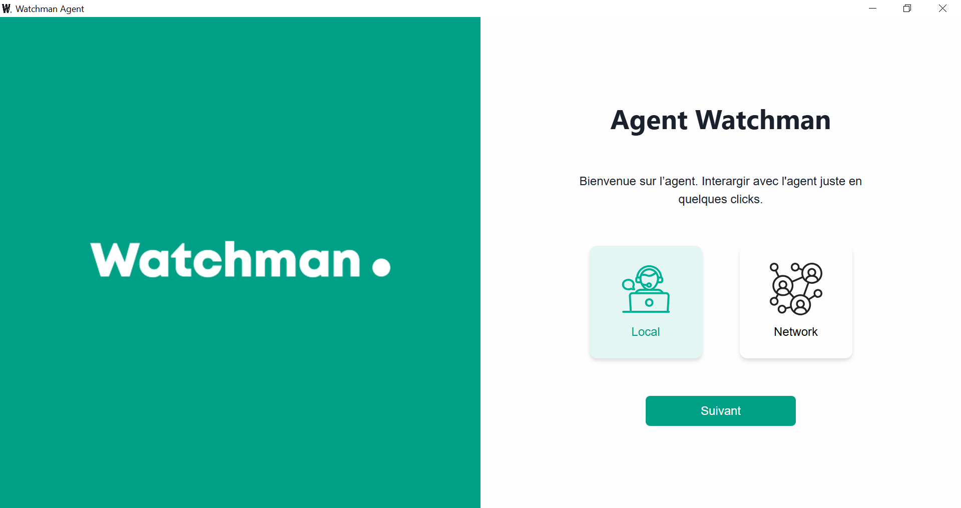 Modes d'exécution de l'agent Watchman